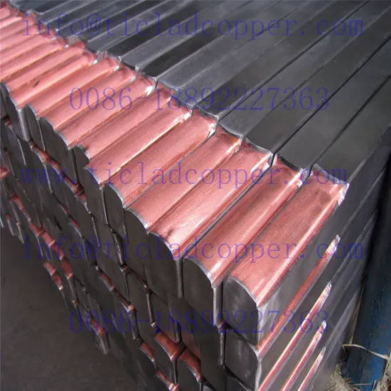Explosion Bonding Titanium Clad Copper Wire/ Clad Bar for Wet Metallurgy 